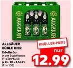 ALLGÄUER BÜBLE BIER Edelbräu, 20 x 0,5 l