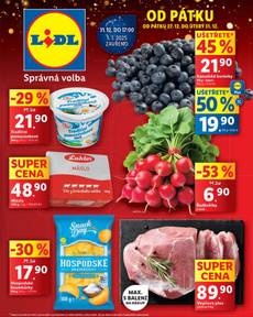 Lidl leták od pátku 27.12.