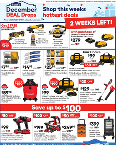 Lowe's flyer from Thursday 12-12