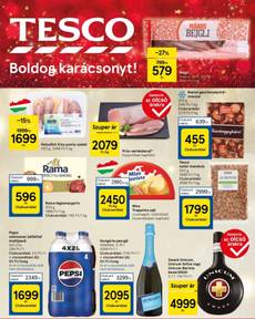 Tesco akciós újság, érvényes csütörtöktől 12.19.