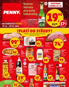 Aktuálny PENNY Česko leták platný od štvrtka 19.12.