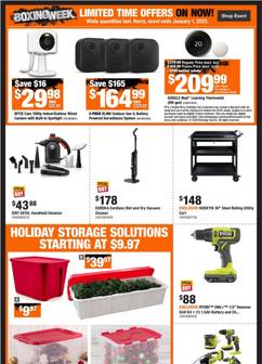 Home Depot flyer from Thursday 12-19