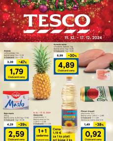 Aktuálny Tesco leták platný od stredy 11.12.