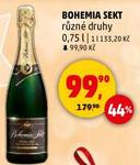 BOHEMIA SEKT různé druhy 0,75 l