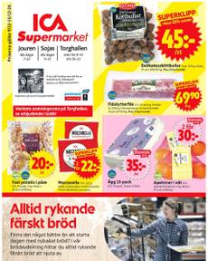 ICA Supermarket-reklamblad från måndag 09/12