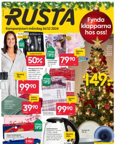 Rusta-reklamblad från måndag 16/12