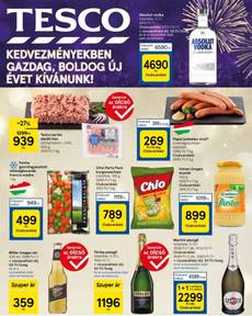 Tesco akciós újság, érvényes péntektől 12.27.