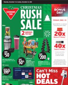 Canadian Tire - Christmas rush sale