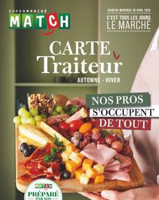 Match - Carte Traiteur