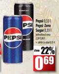 Pepsi, Pepsi Zero Sugar, 0,33 l