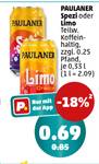 PAULANER Spezi oder Limo, 0,33 l