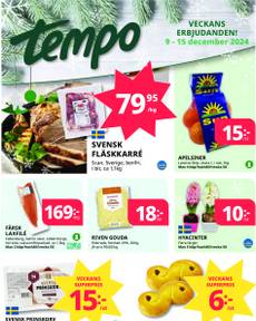 Tempo-reklamblad från måndag 09/12