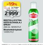 BERTOLLI EXTRA SZÜZOLÍVAOLAJ SPRAY