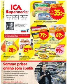 ICA Supermarket-reklamblad från måndag 02/12