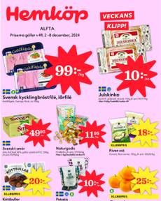 Hemköp-reklamblad från måndag 02/12