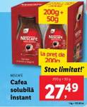 Cafea solubilă instant, 200 + 50 g