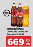 Coca-Cola / Coca-Cola Zero/ Fanta Narancs