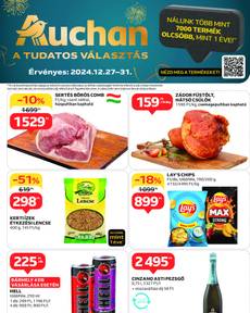 Auchan akciós újság, érvényes péntektől 12.27.