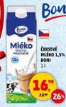 ČERSTVÉ MLÉKO 1,5% BONI 1 litr