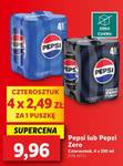 Pepsi lub Pepsi Zero, 4 x 330 ml