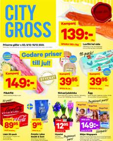 City Gross-reklamblad från måndag 09/12