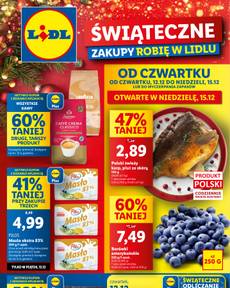 Gazetka Lidl od czwartku 12.12.