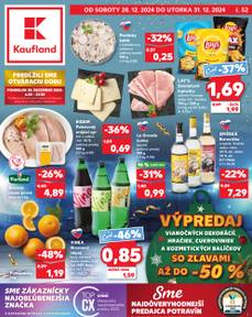 Aktuálny Kaufland leták platný od soboty 28.12.