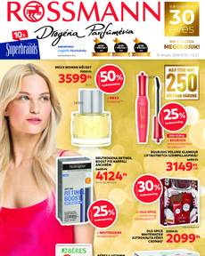 Rossmann akciós újság, érvényes hétfőtől 12.16.