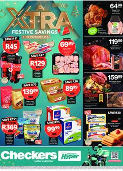 Checkers specials from Monday 09 Dec