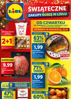 Gazetka Lidl od czwartku 19.12.