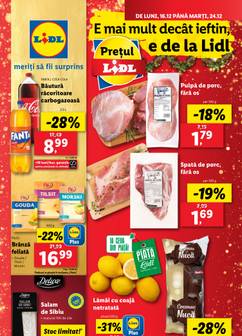 catalog Lidl de la luni 16.12.