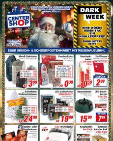 Centershop-Prospekt von Montag 09.12.