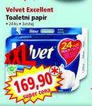 Velvet Excellent toaletní papír 24 ks, 3vrstvý