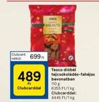 Tesco dióbél tejcsokoládés-fahéjas bevonatban