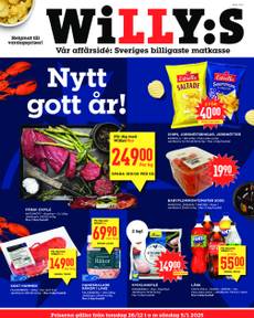 Willy's-reklamblad från torsdag 26/12