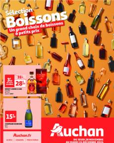 Auchan - Le guide des boissons de Noël