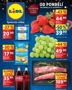 Lidl leták od pondělí 30.12.