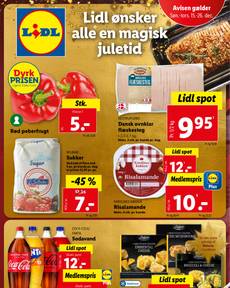 Lidl folder fra søndag 15.12.