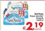 Sant'Anna acqua naturale/ frizzante 12 x 50 cl