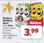 Paulaner Weißbier, Spezi oder Limo, 6 x 0,33 l